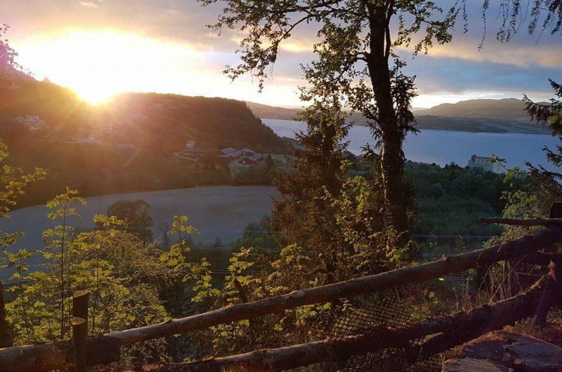 Nice view over Buvika in the sunset