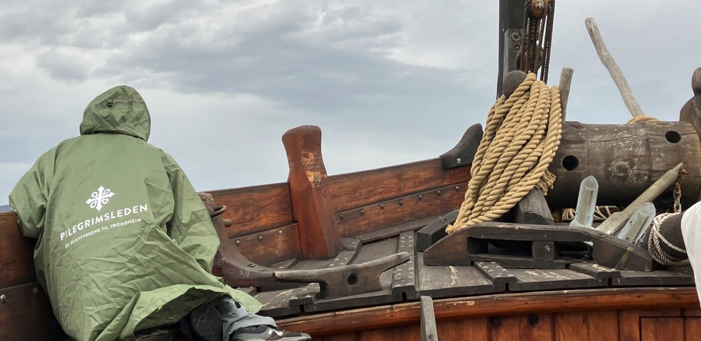 A woman in a traditional boat