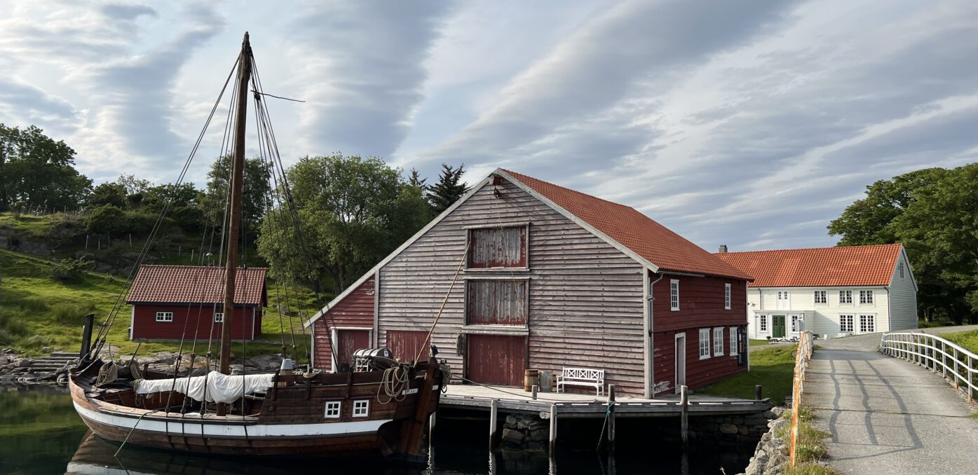 A building and a boat