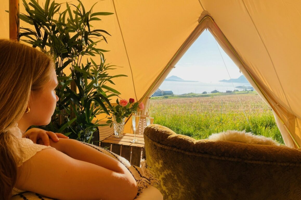 Glamping på Kråen gard.